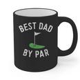 Best Dad By Par Golf Shirt Father's Day Daddy Graphic Print Coffee Mug