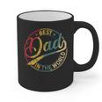 Best Dad In The World Father's Day Vintage Dad Graphic Print Coffee Mug