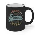 Best Daddy Ever Father's Day Daddy Vintage Emblem Graphic Print Coffee Mug