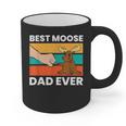 Best Moose Dad Ever Moose Graphic Print Coffee Mug