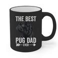 Best Pug Dad Ever Fathers Day Cute Daddy Dad Pug Graphic Print Coffee Mug