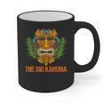 The Big Kahuna Hawaiian Tiki Dad Boss T-Shirt Graphic Print Coffee Mug