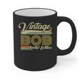 Bob Name Vintage Bob Father's Day Dad Bob Graphic Print Coffee Mug