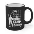Boot Camp Graduation Military Cousin Support Tee Graphic Print Coffee Mug