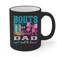 Boots Or Bows Dad Loves You Gender Reveal Party Graphic Print Coffee Mug