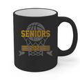 Boys Basketball Senior Class Of 2021 Teenage Graduation Graphic Print Coffee Mug