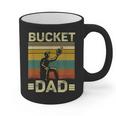 Bucket Dad Softball Dad Baseball Coach Father's Day Graphic Print Coffee Mug