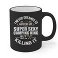 Camping Men Camper RV Camping Vacation Camping Dad Graphic Print Coffee Mug