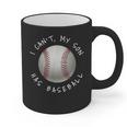 I Can't My Son Has Baseball Practice For Moms Dads T-Shirt Graphic Print Coffee Mug