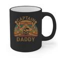 Captain Daddy Pirate Jolly Roger Flag Dad Halloween Graphic Print Coffee Mug