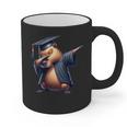 Capybara Graduation Dabbing Capy Wearing Graduate Gown Graphic Print Coffee Mug