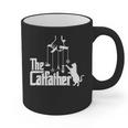 Cat Dad Life The Catfather Fathers Day Vintage Graphic Print Coffee Mug