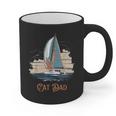 Cat Dad Vintage Catamaran Sailing Graphic Print Coffee Mug