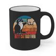 Cat Loving Daddy Fathers Day Mens None Best Cat Dad Ever Paw Fist Bump Fathers Day TeeShirt Small US Graphic Print Coffee Mug