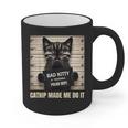 Catnip Made Me Do It Mugshot For Cat Lover Cat Mom Cat Dad Graphic Print Coffee Mug