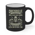 Cement Worker Life Concrete Finisher Dad Father Graphic Print Coffee Mug