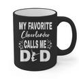 Cheer Dad My Favorite Cheerleader Calls Me Dad Graphic Print Coffee Mug