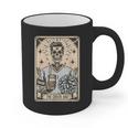 Cheer Dad Tarot Card Skeleton Cheerleading Fathers Day Graphic Print Coffee Mug