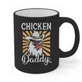Chicken Daddy Vintage Poultry Farmer Fathers Day Graphic Print Coffee Mug