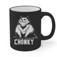 Chonk Fat And Hairy Cat Cats Kittens Dad Graphic Mom Funny Graphic Print Coffee Mug