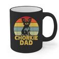Chorkie Dad Retro Sunset Chihuahua Yorkie Mix Lover Graphic Print Coffee Mug