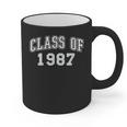 Class Of 1987 Vintage Graduation College High School Reunion Graphic Print Coffee Mug