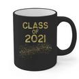 CLASS Of 2021 Gold Bokeh Confetti Fun Graduation Graphic Print Coffee Mug