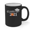 Class Of 2021 Graduation Him Her Basketball Pullover Graphic Print Coffee Mug