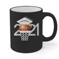Class 2021 Graduation Senior Basketball Player Graphic Print Coffee Mug