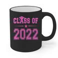 Class Of 2022 Pink Girls Shirt Graduation Graphic Print Coffee Mug