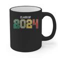 Class Of 2024 College High School Graduation Graphic Print Coffee Mug