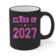 Class Of 2027 Pink Girls Shirt Graduation Graphic Print Coffee Mug