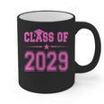 Class Of 2029 Pink Girls Shirt Graduation Graphic Print Coffee Mug