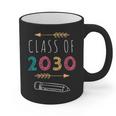 Class Of 2030 Grow With Me 2nd Grade Graduation Graphic Print Coffee Mug