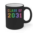 Class Of 2031 High School Graduation Date Kindergarten Shirt Graphic Print Coffee Mug