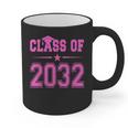 Class Of 2032 Pink Girls Shirt Graduation Graphic Print Coffee Mug