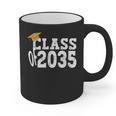 Class Of 2035 Grow With Me Boy Girl First Day Of Graduation Graphic Print Coffee Mug