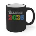 Class Of 2036 Grow With Me Graduation First Day Of School Graphic Print Coffee Mug