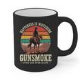 Classic Western Nostalgia Cowboy Sunset Graphic Print Coffee Mug
