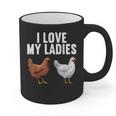 Cool Chicken Art For Men Women Dad Rooster Chicken Farmer Graphic Print Coffee Mug