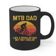 Cool Mountain Biking For Dad Father Biker MTB Bicycle Bike Graphic Print Coffee Mug Cool Mountain Biking For Dad Father Biker MTB Bicycle Bike Graphic Print Coffee Mug