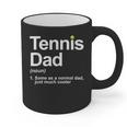 Cool Tennis Novelty For Men Dad Tennis Lover Tennis Player Graphic Print Coffee Mug