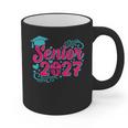 Coquette Pink Bow Senior 2027 Class Of Graduation Graphic Print Coffee Mug
