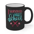 Cosmetology Graduation Tee I Survived Cosmetology School Graphic Print Coffee Mug