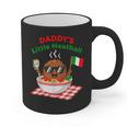 Couple Daddy's Little Meatball Italian Men Graphic Print Coffee Mug