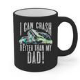 I Can Crash Better Than My Dad Graphic Demo Derby Shirt Graphic Print Coffee Mug