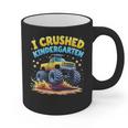 I Crushed Kindergarten Monster Truck Graduation Boys Kids Graphic Print Coffee Mug