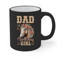 Cute Dad Of The Birthday Girl Horse Family Party Graphic Print Coffee Mug