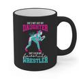 Cute Wrestling Daughter Favorite Wrestler Dad Mom Graphic Print Coffee Mug
