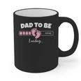 Dad To Be 2026 Loading Pink Little Girl Pregnancy Reveal Graphic Print Coffee Mug